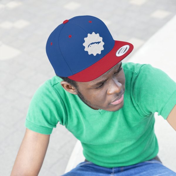 Unisex Flat Bill Hat - Imagen 4